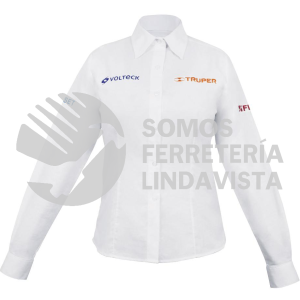 63107 CAM-BCO-DLM CAMISA BLANCA PARA DAMA MANGA LARGA TALLA M TRUPER