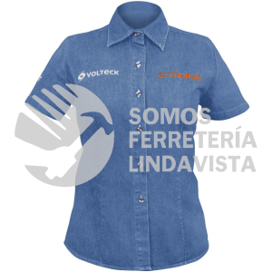 61102 CAM-MEZ-DCM CAMISA DE MEZCLILLA PARA DAMA MANGA CORTA TALLA M TRUPER