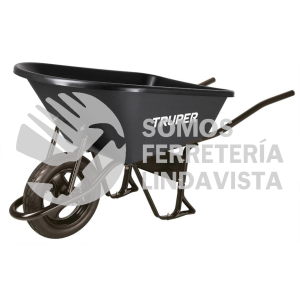 100178 CAT-60PL-FF CARRETILLA CONCHA PLASTICA 6 FT IMPONCHABLE B/TUBULARTRUPER
