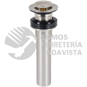 47038 CE-206SN CONTRA P/LAVABO SIN REBOSADERO SISTEMA PUSH SATIN 1-1/4" FOSET