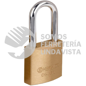 27075 CHB-30PL CANDADO DE HIERRO COLOR LATON 30 MM LARGO BLISTER HERMEX