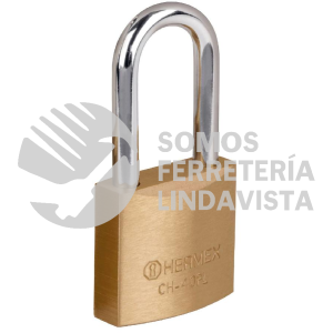 27076 CHB-40PL CANDADO DE HIERRO COLOR LATON 40 MM LARGO BLISTER HERMEX