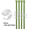 41012 CIN-1810V BOLSA CON 100 CINCHOS PLASTICOS 18 LB 100 X 2.5 MM VERDES VOLTECK