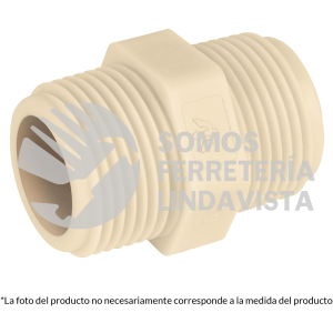 48583 CM-471 NIPLE CORRIDO 1/2" DE POLIPROPILENO FOSET