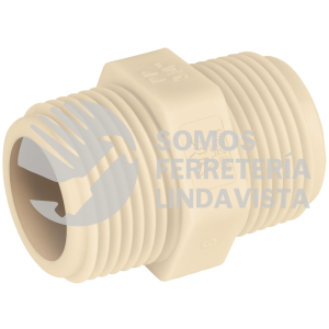 48584 CM-472 NIPLE CORRIDO 3/4" DE POLIPROPILENO FOSET
