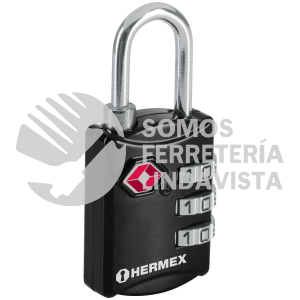 46291 CMA-5C CANDADO MALETERO DE COMBINACION 27 MM SEGURIDAD TSA BLISTER HERMEX