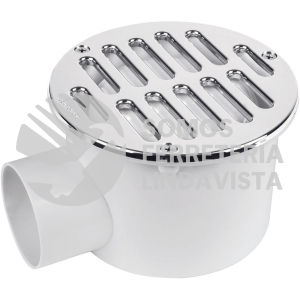 46024 COL-62 COLADERA DE ABS SALIDA LATERAL Y REJILLA 5" CON TORNILLOS FOSET