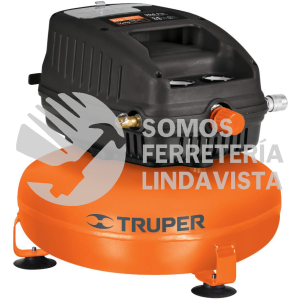 13824 COMP-12S COMPRESOR DE AIRE LIBRE DE ACEITE 12 L 1 HP (POTENCIA MAX) TRUPER
