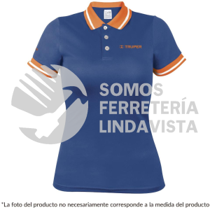 69970 DRY-AD-C PLAYERA TIPO POLO DRY FIT AZUL PARA DAMA TALLA CH TRUPER