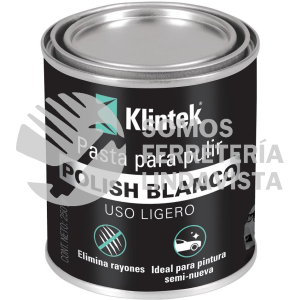 57085 EA-21 POLISH EN PASTA BLANCA PARA AUTO 250 G USO LIGERO KLINTEK