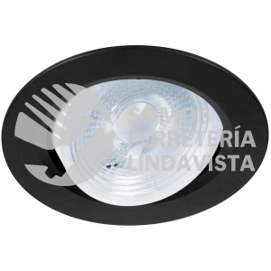 46945 EMP-104L LUMINARIO DE LED 5 W EMPOTRAR REDONDO NEGRO SPOT DIRIGIBLE VOLTECK