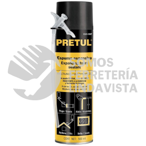 27008 ESEX-500P ESPUMA EXPANSIVA 500 ML PRETUL