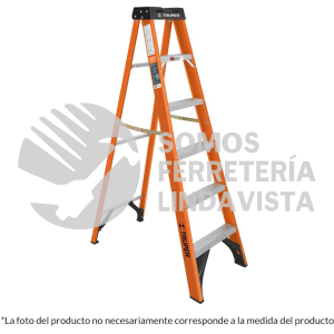 100224 EST-24FV ESCALERA DE TIJERA TIPO LL 4 PELDAÑOS FIBRA DE VIDRIO TRUPER