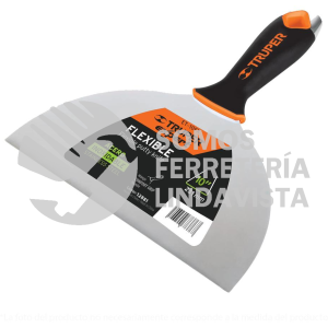 12881 ET-10FX ESPATULA FLEXIBLE 10" ACERO INOX. MANGO COMFORT GRIP TRUPER