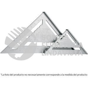 15131 ET-7A ESCUADRA 7" DE ALUMINIO PARA MUROS DE YESO TRUPER