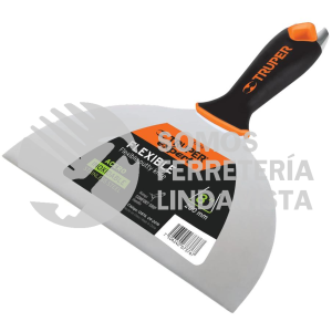 12876 ET-8FX ESPATULA FLEXIBLE 8" ACERO INOX. MANGO COMFORT GRIP TRUPER