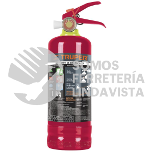 100276 EXT-1000 EXTINTOR PORTATIL RECARGABLE 1 KG POLVO TIPO ABC TRUPER