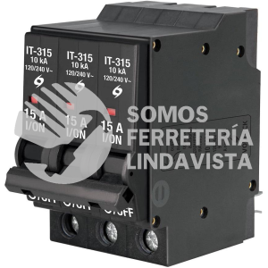 47513 IT-315 INTERRUPTOR TERMOMAGNETICO 3 POLOS 15 A VOLTECK