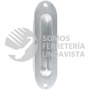 46239 JALE-32 JALADERA DE EMBUTIR OVALADA ACABADO CROMO MATE HERMEX