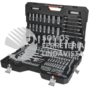 15691 JD-217MP JUEGO 217 HERRAMIENTAS 1/4" 3/8" Y 1/2" STD Y MM P/MECANICO TRUPER