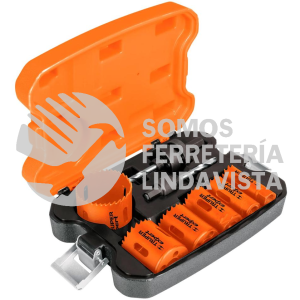 15405 KITB-6 JUEGO DE 6 BROCASIERRAS BIMETALICAS Y 2 MANDRILES TRUPER