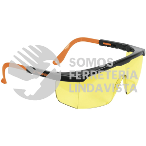 15137 LEN-2000A LENTES DE SEGURIDAD AJUSTABLES AMBAR TRUPER CLASSIC