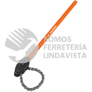 13140 LLC-802 LLAVE DE CADENA TIPO CAIMAN USO PESADO MANGO DE 28" TRUPER