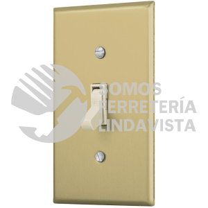 48497 PA-APSE-SA PLACA ARMADA INTERRUPTOR SENCILLO LINEA STANDARD ALUMINIO VOLTECK