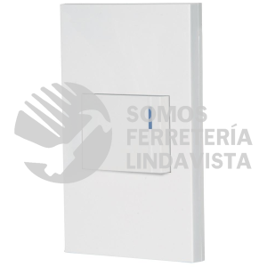 45592 PA-APSE15-EB PLACA ARMADA 1 INTERRUPTOR 1.5 MODULOS ESPAÑOLA BLANCO VOLTECK