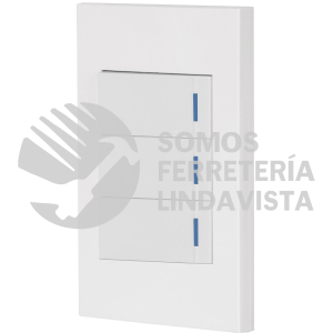45606 PA-APTR-EEB PLACA ARMADA 3 INTERRUPTORES 1DE 3VIAS1 MODESPAÑOLABLANCO VOLTECK