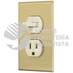 48495 PA-COAP-SA PLACA ARMADA INTERRUPTOR Y CONTACTO LINEA STANDARD ALUMINI VOLTECK