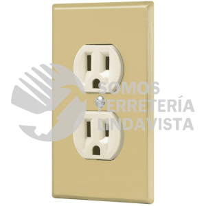48494 PA-CODO-SA PLACA ARMADA 2 CONTACTOS POLARIZADOSLINEA STANDARD ALUMINI VOLTECK