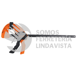 100143 PAR-212 PRENSA DE AJUSTE RAPIDO 12" USO RUDO CUERPO NYLON TRUPER