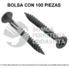 40060 PIJC-641 BOLSA CON 100 PIJAS #6 X 1-5/8" MULTIUSOS CUERDA CERRADA FIERO