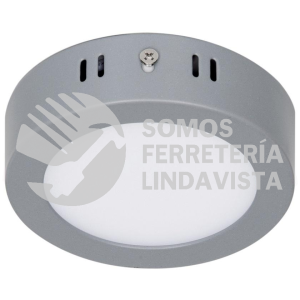 47346 PLA-214L LUMINARIO GRIS DE LED 6 W REDONDO TIPO PLAFON LUZ DE DIA VOLTECK