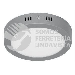 47347 PLA-215L LUMINARIO GRIS DE LED 12 W REDONDO TIPO PLAFON LUZ DE DIA VOLTECK