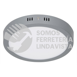 47348 PLA-216L LUMINARIO GRIS DE LED 18 W REDONDO TIPO PLAFON LUZ DE DIA VOLTECK