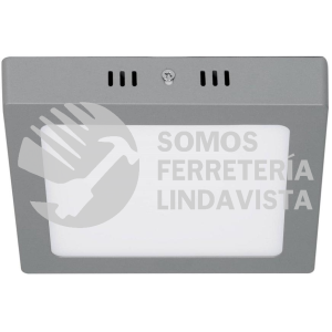 47447 PLA-219L LUMINARIO LED CUADRADO TIPO PLAFON 12 W GRIS LUZ DE DIA VOLTECK