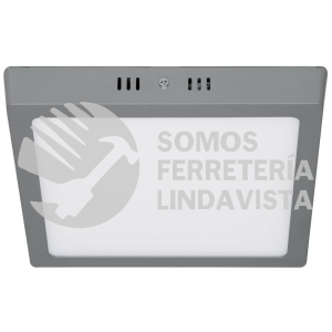 47448 PLA-220L LUMINARIO LED CUADRADO TIPO PLAFON 18 W GRIS LUZ DE DIA VOLTECK