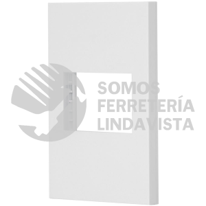 47044 PPSE15-EB PLACA 1 VENTANA 1.5 MODULOS LINEA ESPAÑOLA COLOR BLANCO VOLTECK