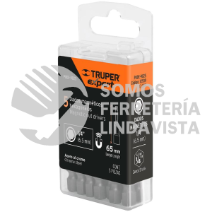 12939 PUDE-9025 ESTUCHE CON 5 DADOS MAGNETICOS DE 1/4" LARGO 2" TRUPER