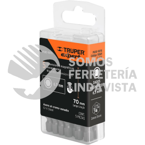11869 PUDE-9070 ESTUCHE CON 5 EXTENSIONES DE 70 MM MAGNETICAS TRUPER