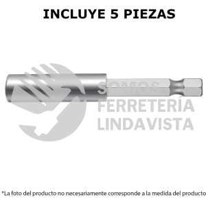 11871 PUDE-9100 ESTUCHE CON 5 EXTENSIONES DE 100 MM MAGNETICAS TRUPER