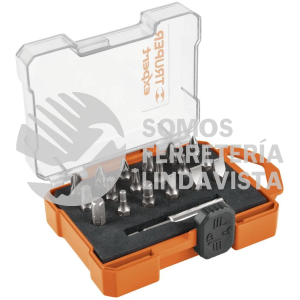 11885 PUN-19X JUEGO DE 19 PUNTAS MIXTAS LARGO 1" ESTUCHE PLASTICO TRUPER