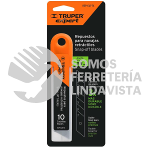 100130 REP-CUT-7X ESTUCHE CON 10 CUCHILLAS SK2 DE 25 MM PARA CUTTER TRUPER
