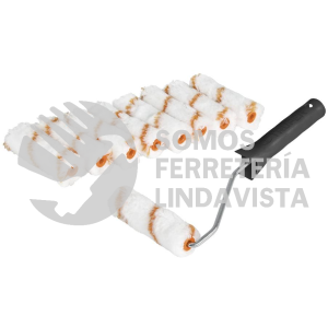 12132 ROPI-420N9 KIT DE MANERAL Y 9 MINI RODILLOS DE 4" DE POLIESTER TRUPER