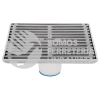 46048 RS-702 RESUMIDERO CUADRADO DE ACERO INOXIDABLE 6" X 6" FOSET