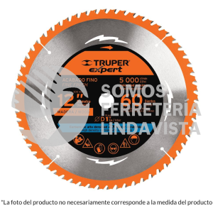 100107 ST-1240EX DISCO SIERRA 12" PARA MADERA 40 DIENTES CENTRO 1" TRUPER
