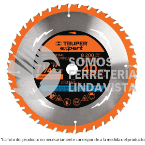 100103 ST-724X DISCO SIERRA 7-1/4" P/MADERA 24 DIENTES CENTRO 5/8" TRUPER