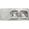 47023 TA-1202TDB TARJA DE EMPOTRAR DOBLE TINA DERECHA 120 X 50 CM BASIC FOSET